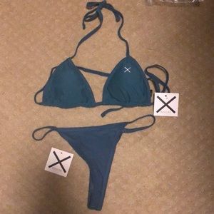 BOUTINE LA teal bikini BRAND NEW